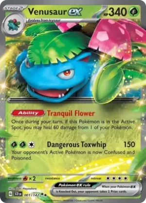 Venusaur EX - 001/142 - Holo - Double Rare