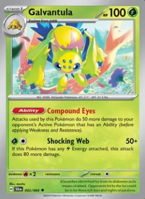 Galvantula - 002/064 - Non Holo - Uncommon