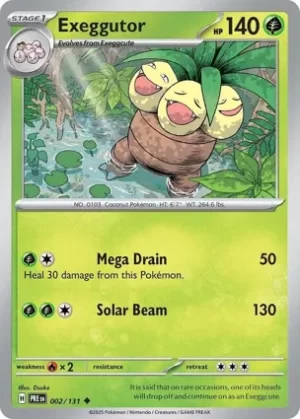 Exeggutor - 002/131 - Non Holo - Uncommon