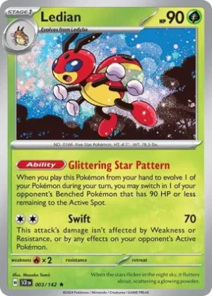 Ledian - 003/142 - Holo - Rare