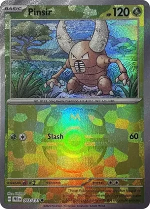 Pinsir - 003/131 - Reverse Holo - Common - Master Ball