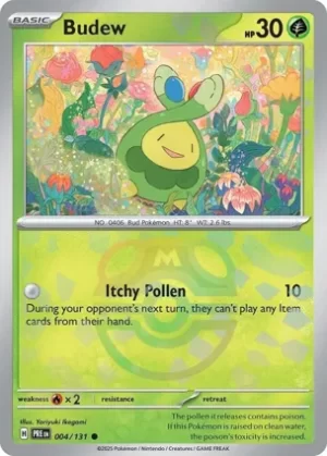 Budew - 004/131 - Reverse Holo - Common - Master Ball