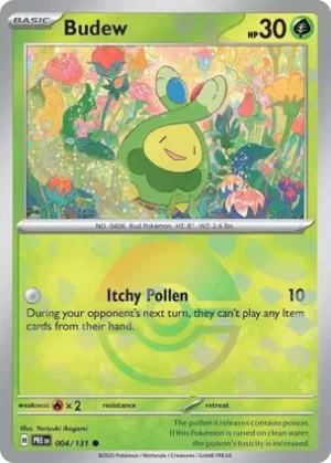 Budew - 004/131 - Reverse Holo - Common - Poke Ball