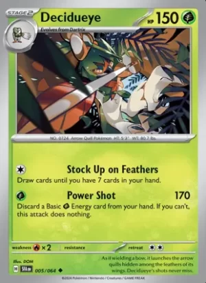 Decidueye - 005/064 - Non Holo - Uncommon