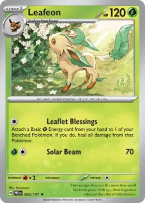 Leafeon - 005/131 - Holo - Rare