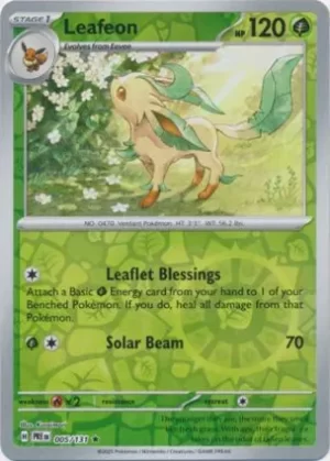 Leafeon - 005/131 - Reverse Holo - Rare