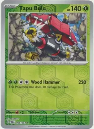 Tapu Bulu - 006/064 - Reverse Holo - Rare