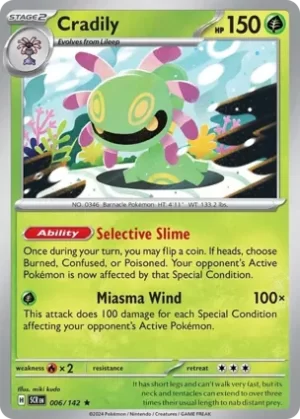 Cradily - 006/142 - Holo -Rare