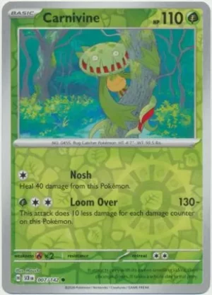 Carnivine - 007/142 - Reverse Holo - Common
