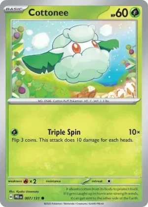 Cottonee - 007/131 - Non Holo - Common