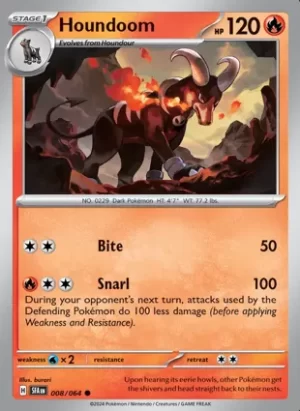 Houndoom - 008/064 - Non Holo - Common