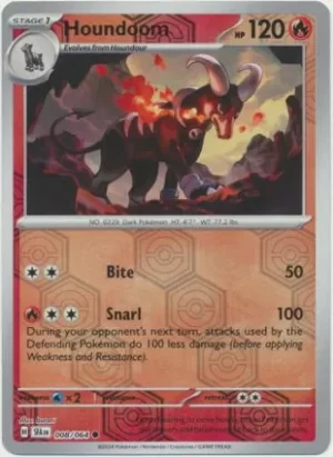 Houndoom - 008/064 - Reverse Holo - Common