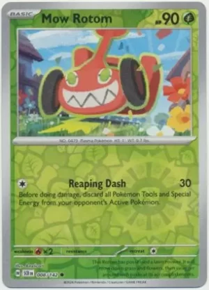 Mow Rotom - 008/142 - Reverse Holo -  Common