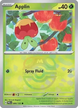 Applin - 009/131 - Reverse Holo - Common - Master Ball