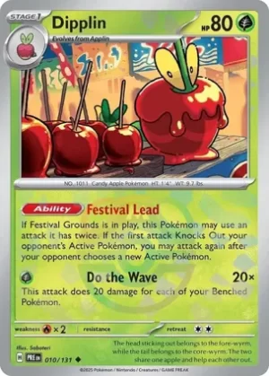 Dipplin - 010/131 - Reverse Holo - Uncommon - Master Ball
