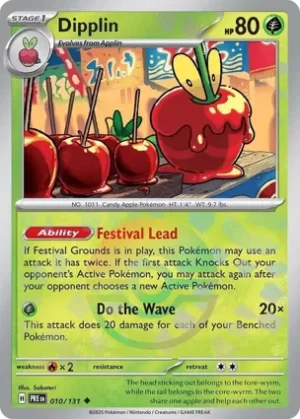 Dipplin - 010/131 - Reverse Holo - Uncommon - Poke Ball