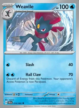 Weavile - 014/064 - Non Holo - Uncommon