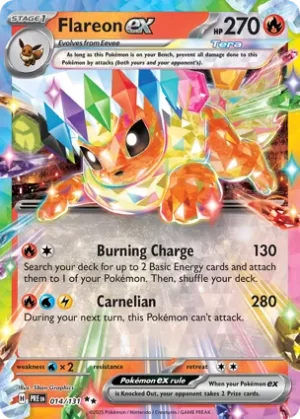 Flareon Ex - 014/131 - Holo - Double Rare