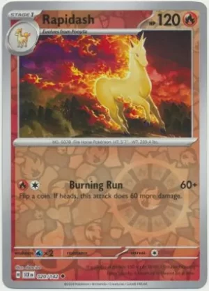 Rapidash - 020/142 - Reverse Holo - Uncommon