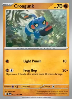 Croagunk - 023/064 - Non Holo - Common