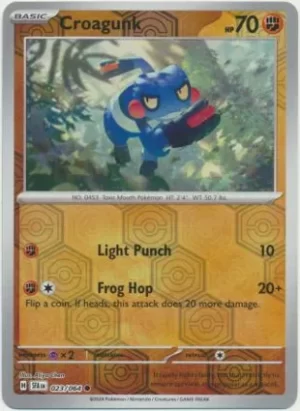 Croagunk - 023/064 - Reverse Holo - Common