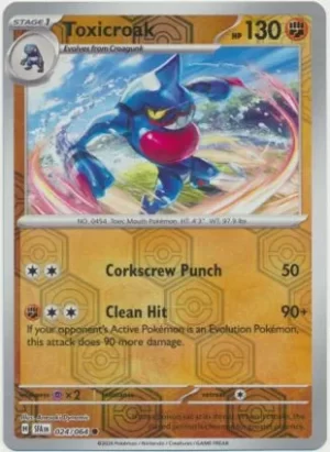Toxicroak - 024/064 - Reverse Holo - Common