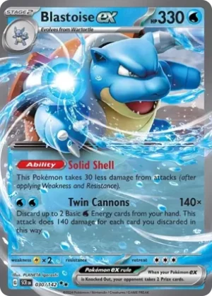 Blastoise Ex - 030/142 - Holo - Double Rare