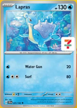Lapras - 031/142 - Non Holo - Promo 7 Eleven Stamp