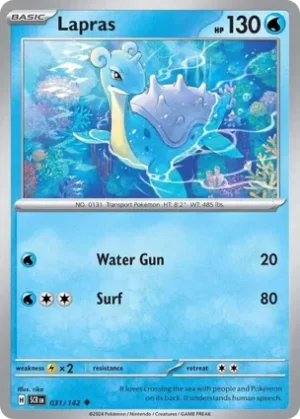 Lapras - 031/142 - Non Holo - Uncommon