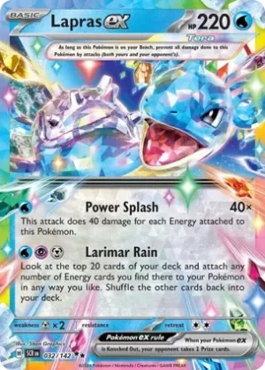 Lapras Ex - 032/142 - Holo - Double Rare