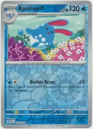 Azumarill - 034/142 - Reverse Holo - Uncommon