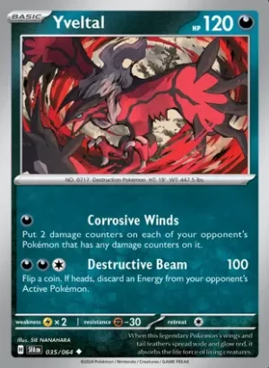 Yveltal - 035/064 - Non Holo - Uncommon