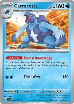 Carracosta - 038/142 - Holo - Rare