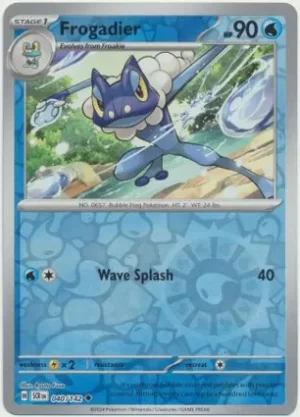 Frogadier - 040/142 - Reverse Holo - Uncommon