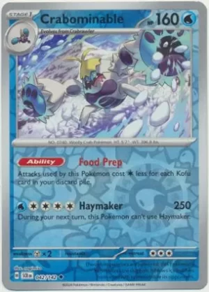 Crabominable - 042/142 - Reverse Holo - Uncommon