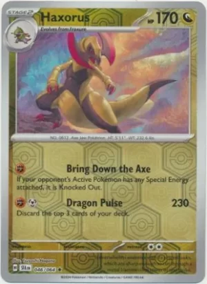 Haxorus - 046/064 - Reverse Holo - Rare