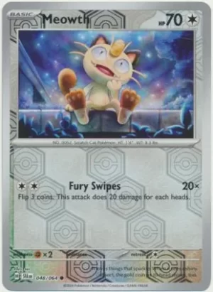 Meowth - 048/064 - Reverse Holo - Common