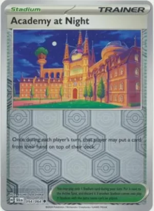 Academy At Night - 054/064 - Reverse Holo - Uncommon