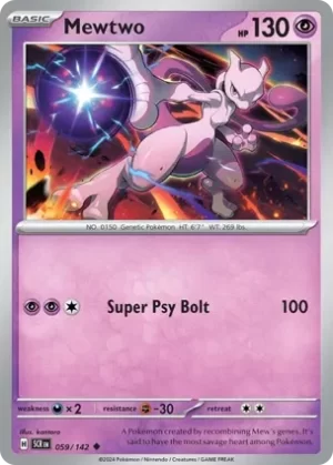 Mewtwo - 059/142 - Non Holo  - Uncommon