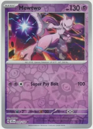Mewtwo - 059/142 - Reverse Holo  - Uncommon