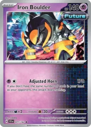 Iron Boulder - 071/142 - Holo - Rare