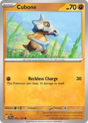 Cubone - 072/142 - Non Holo - Common