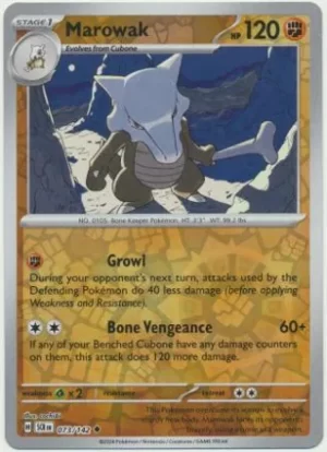 Marowak - 073/142 - Reverse Holo - Uncommon