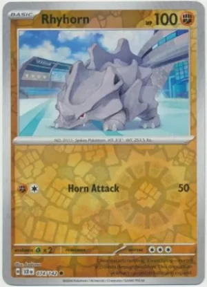 Rhyhorn - 074/142 - Reverse Holo - Common