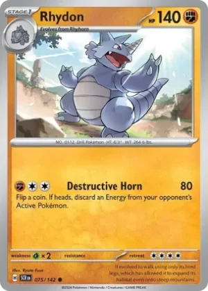 Rhydon - 075/142 - Non Holo - Common