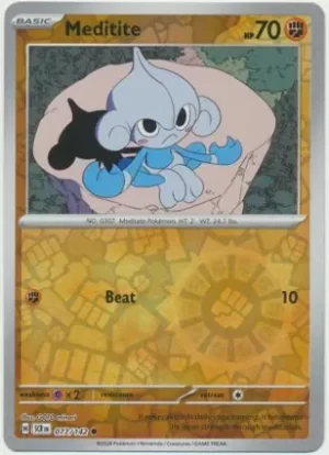 Meditite - 077/142 - Reverse Holo - Common