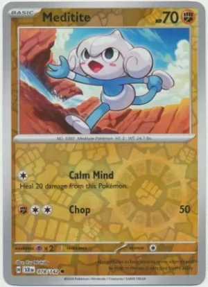 Meditite - 078/142 - Reverse Holo - Common