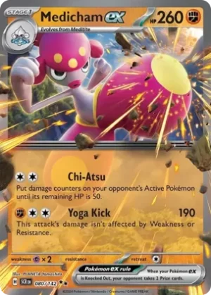 Medicham Ex - 080/142 - Holo - Double Rare