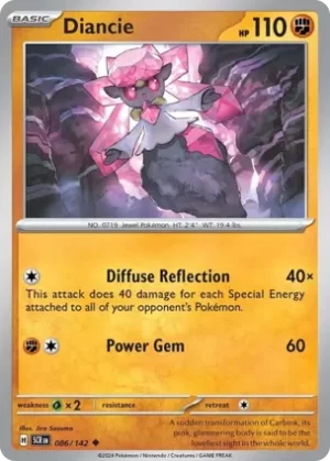 Diancie - 086/142 - Non Holo - Uncommon