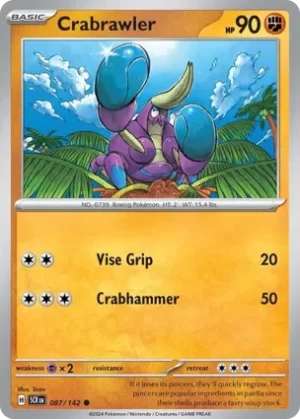 Crabrawler - 087/142 - Non Holo - Common
